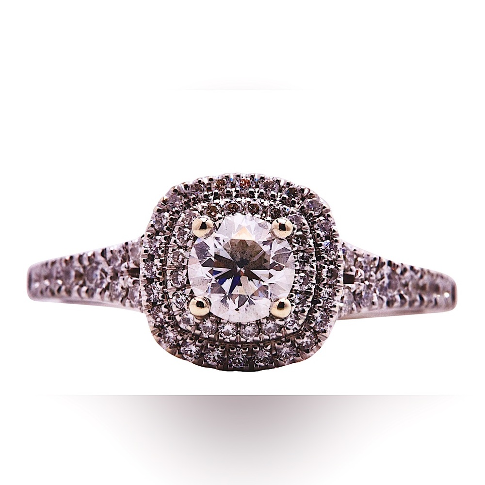 1.31 cttw 14k natural diamond engagement ring